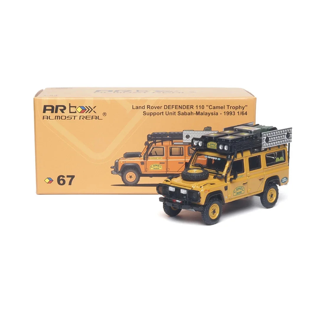 *PRE-ORDER* Land Rover DEFENDER 110 "Camel Trophy" Support Unit Sabah-Malaysia - 1993, 1:64 Scale