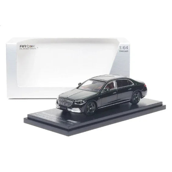 Premium scale diecast model car – Mercedes-Benz Maybach S 680 V12 Edition - 2025, 1:64 Scale (Olive Metallic / Obsidian Black) Collectible