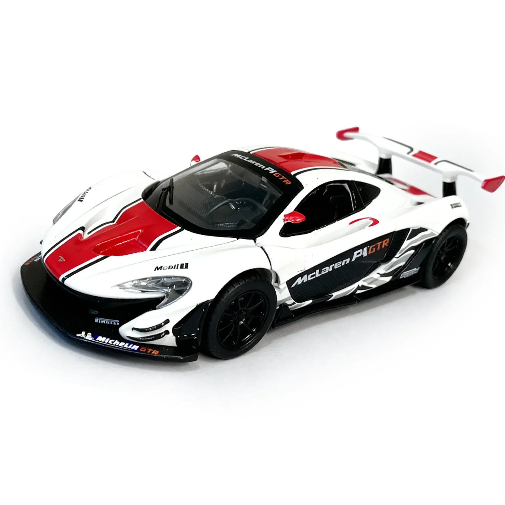 Premium scale diecast model car – Mclaren P1 GTR, 1:32 Scale (White) Collectible
