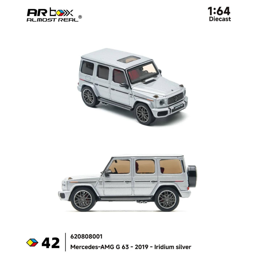 Mercedes AMG G-63 iridium, 1:64 Scale (Silver)