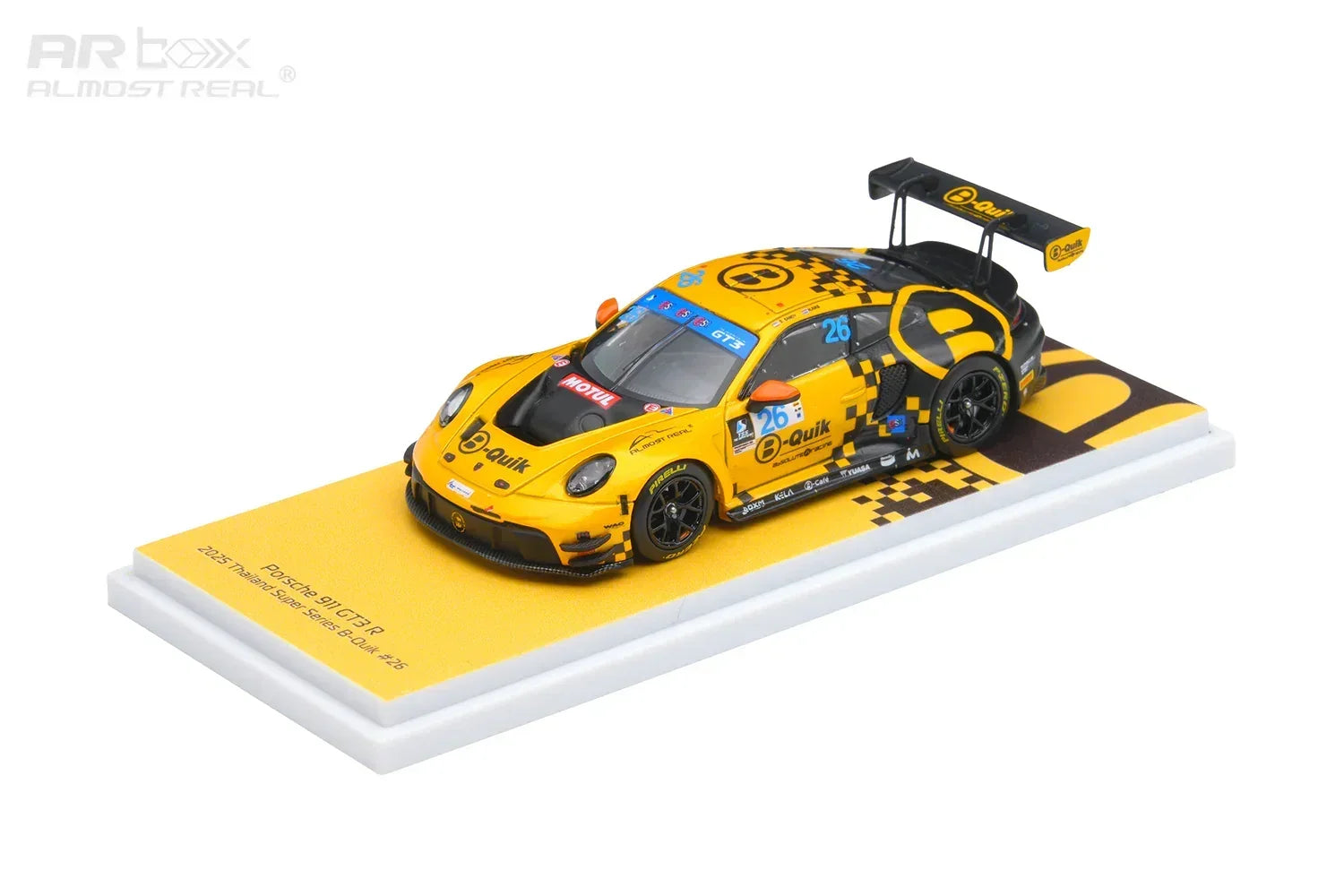 Premium scale diecast model car – *PRE-ORDER* Porsche 911 GT3 R #26 2025 Thailand Super Series B-Quik Absolute Racing, 1:64 Scale Collectible