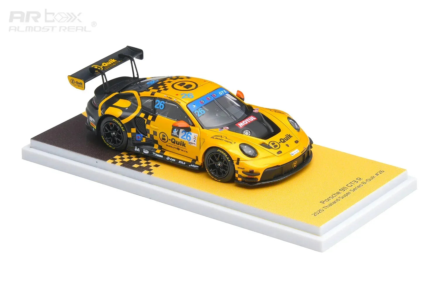 Premium scale diecast model car – *PRE-ORDER* Porsche 911 GT3 R #26 2025 Thailand Super Series B-Quik Absolute Racing, 1:64 Scale Collectible