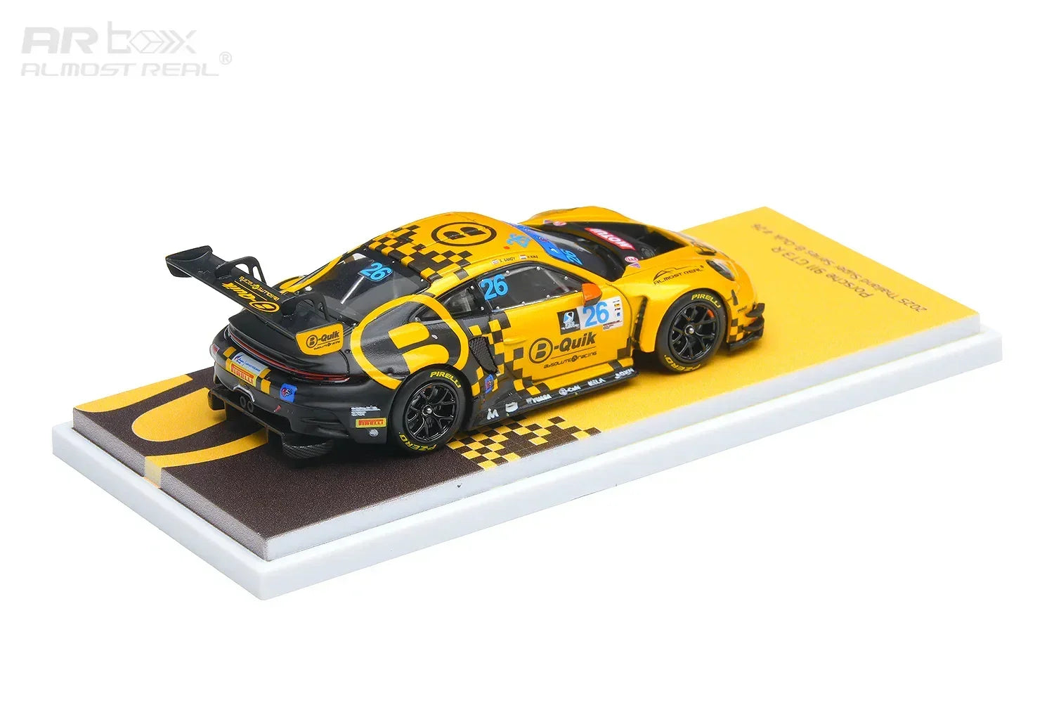 Premium scale diecast model car – *PRE-ORDER* Porsche 911 GT3 R #26 2025 Thailand Super Series B-Quik Absolute Racing, 1:64 Scale Collectible