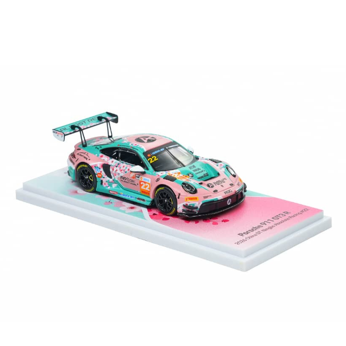 *PRE-ORDER* Porsche 911 GT3 RS (992.2) 2026 China GT Ningbo Absolute Racing #22 Pink Peach Blossom Livery, 1:64 Scale