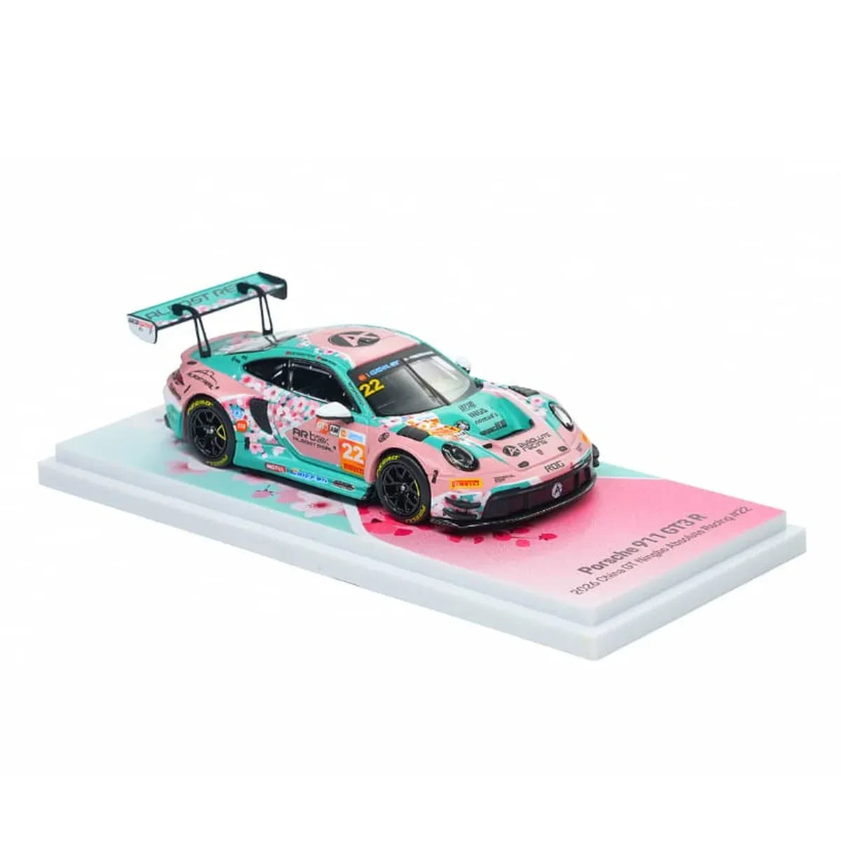 *PRE-ORDER* Porsche 911 GT3 RS (992.2) 2026 China GT Ningbo Absolute Racing #22 Pink Peach Blossom Livery, 1:64 Scale