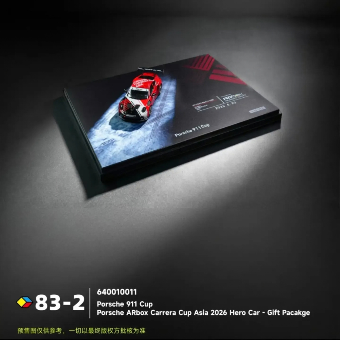 *Pre-Orders* Porsche 911 Cup Porsche ARbox Carrera Cup Asia 2026 Hero Car Livery (Limited to 992units) Gift Package, 1:64 Scale