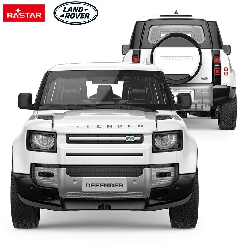Premium scale diecast model car – Land Rover Defender 90, 1:24 Scale (White) Collectible