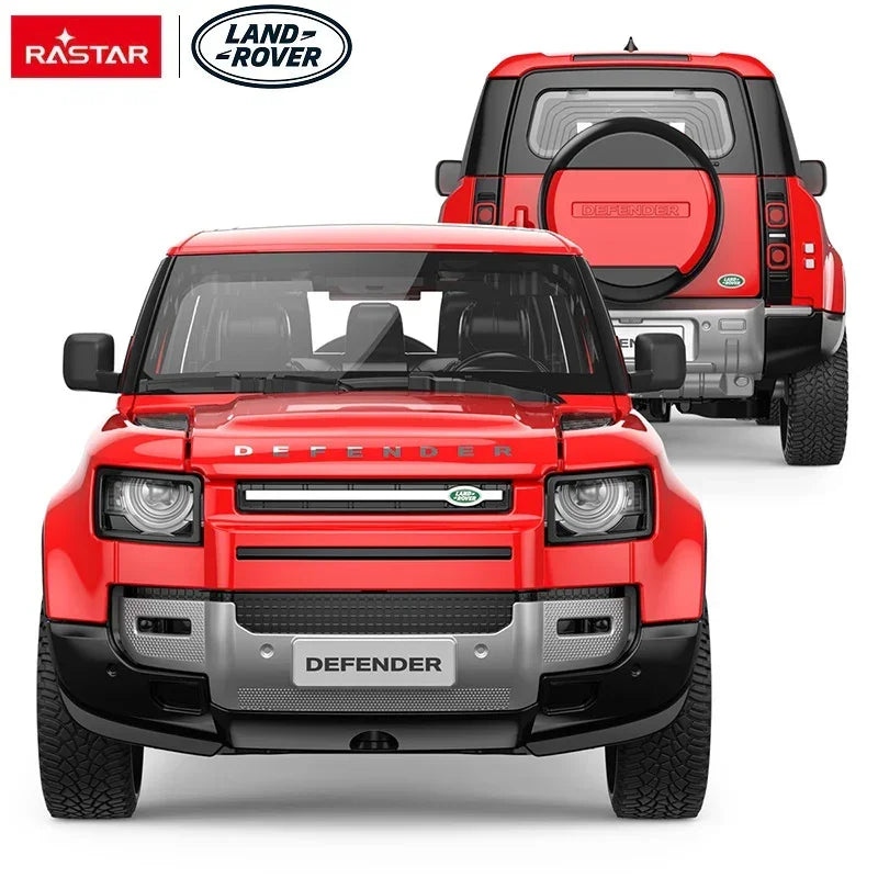 Premium scale diecast model car – Land Rover Defender 90, 1:24 Scale (Red) Collectible
