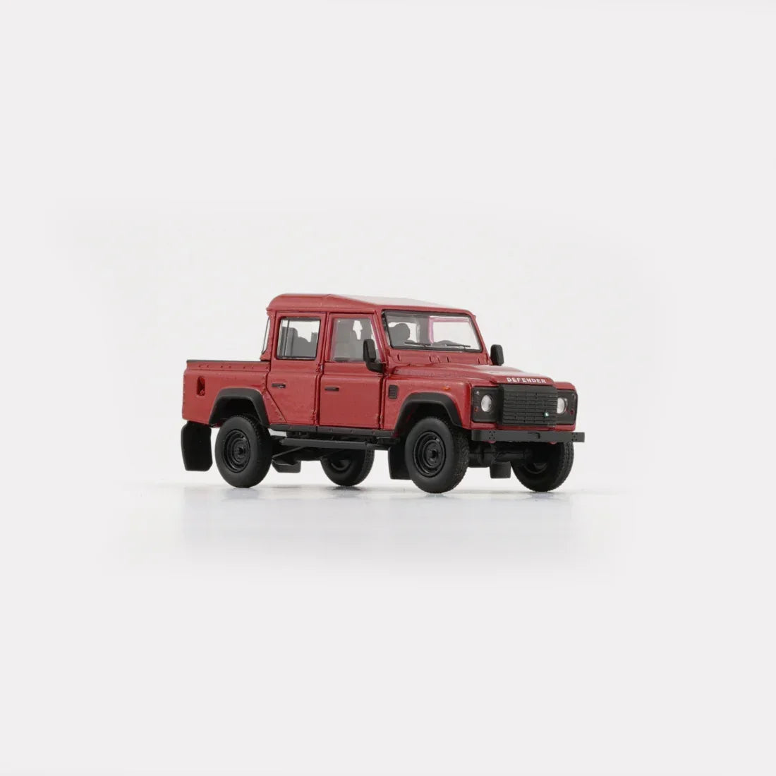 Premium scale diecast model car – Land Rover 2016 Defender 110 Pick Up, 1:64 Scale (Orange) Collectible