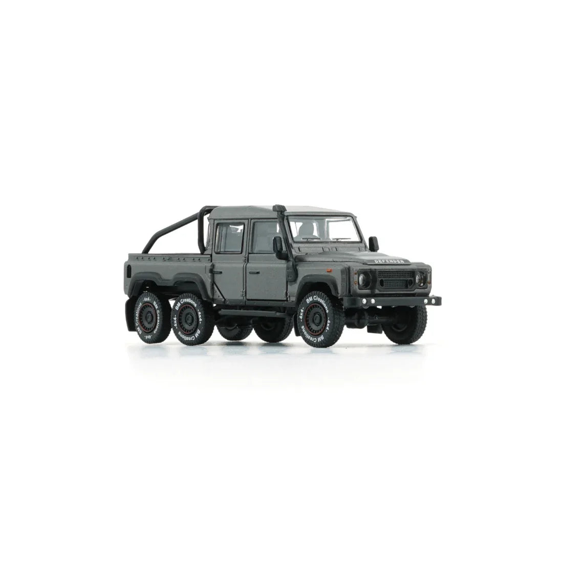 Land Rover Defender 110 PickUp 6x6 Acc Pack 2016, 1:64 Scale (Dark Grey / Silver)