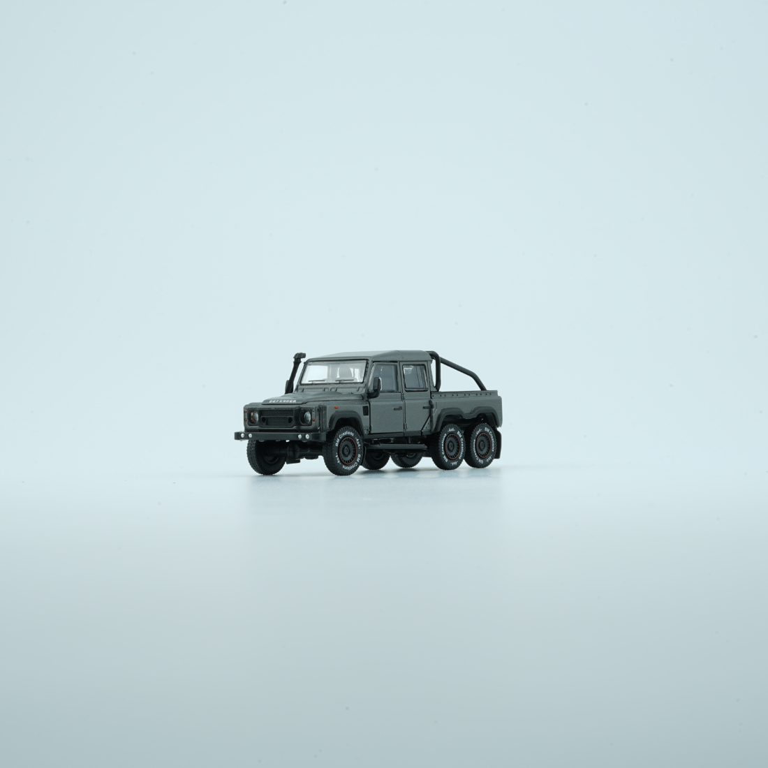 Land Rover Defender 110 PickUp 6x6 Acc Pack 2016, 1:64 Scale (Dark Grey / Silver)