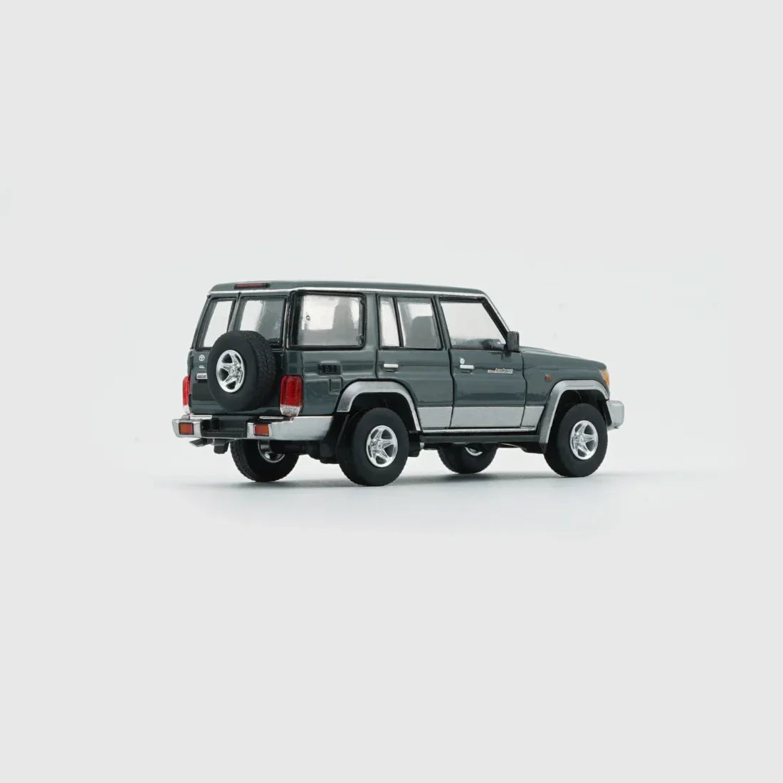 Premium scale diecast model car – Toyota Land Cruiser LC76, 1:64 Scale (Dark Grey) Collectible