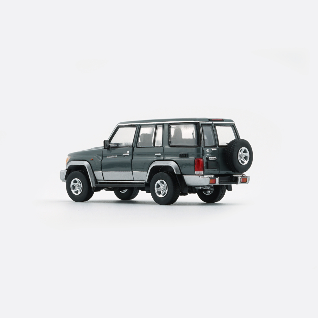 Toyota Land Cruiser LC76, 1:64 Scale (Dark Grey)