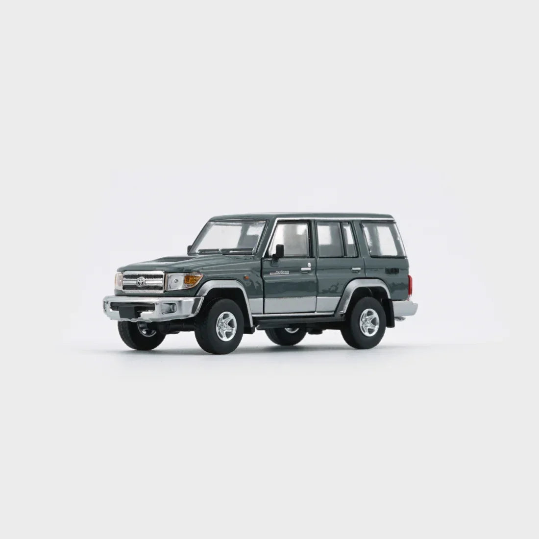 Premium scale diecast model car – Toyota Land Cruiser LC76, 1:64 Scale (Dark Grey) Collectible