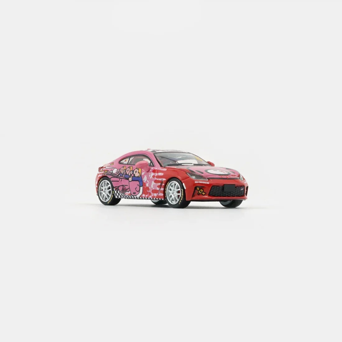 Premium scale diecast model car – Toyota GR86 X Gloomy Bear Red (Macau GP), 1:64 Scale Collectible