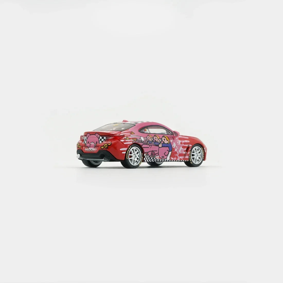 Premium scale diecast model car – Toyota GR86 X Gloomy Bear Red (Macau GP), 1:64 Scale Collectible