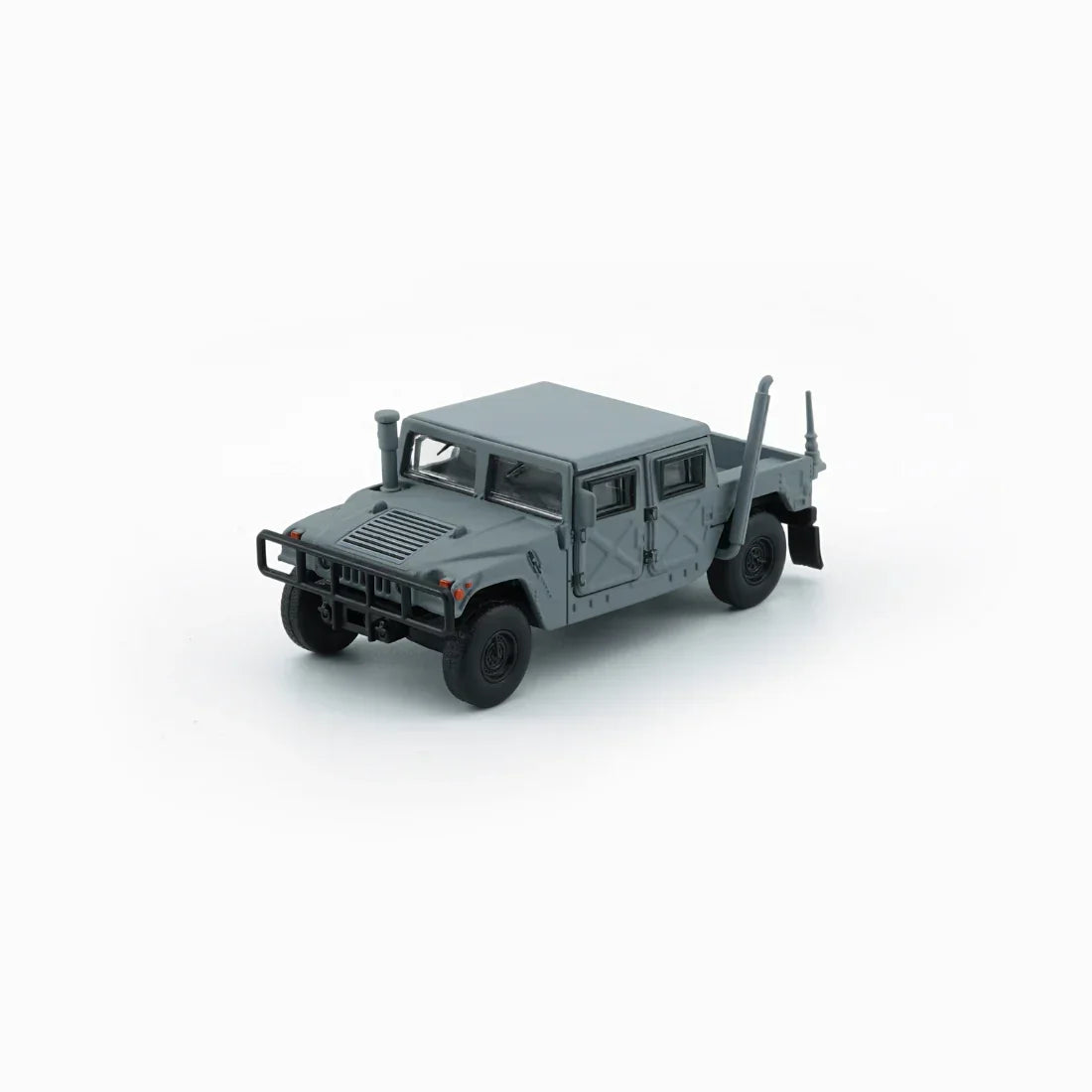 Premium scale diecast model car – Humvee 4-CT with Stand Plate, 1:64 Scale (Matte Dark Gray) Collectible
