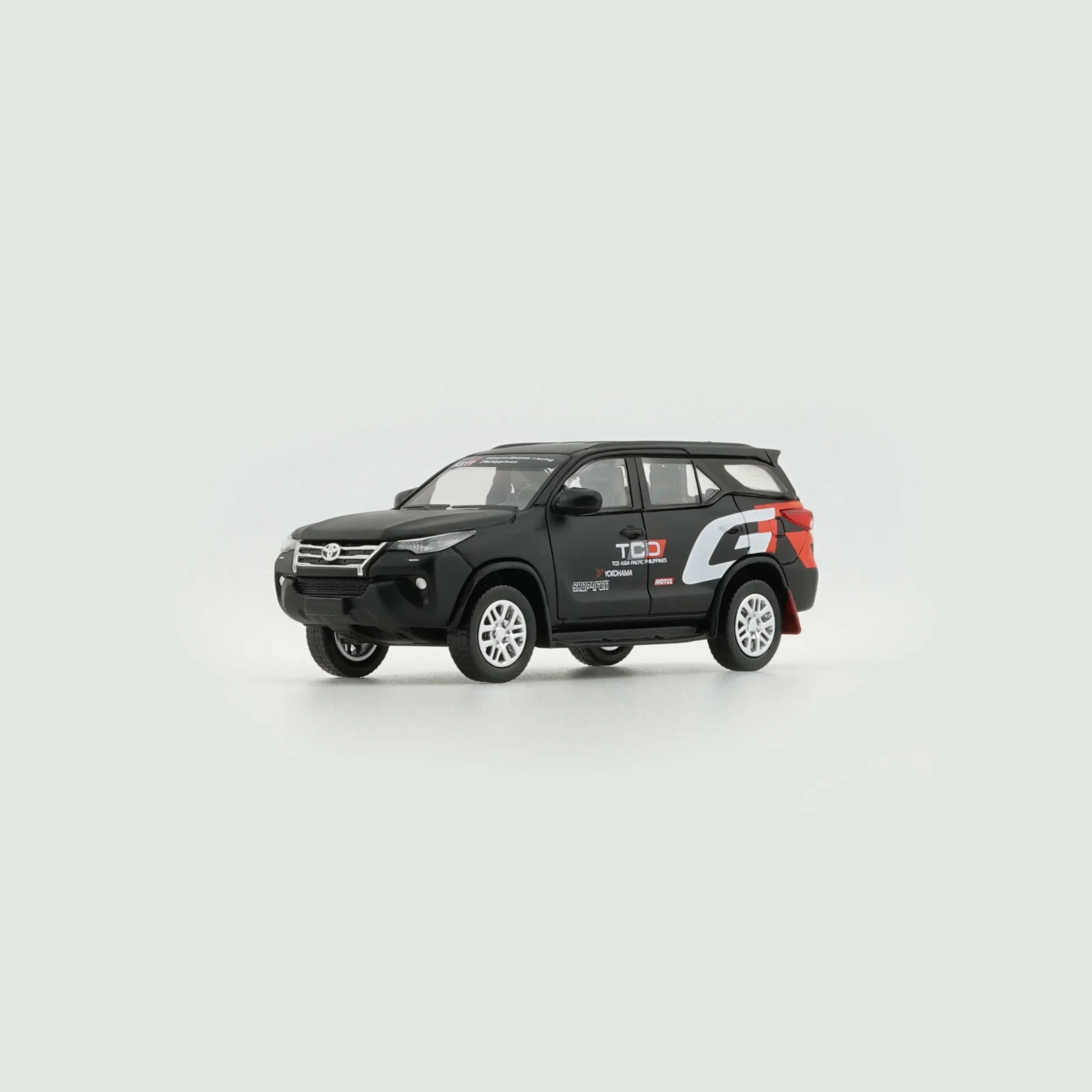 Premium scale diecast model car – Gazoo Racing Toyota Fortuner 2018, 1:64 Scale (Matte Black) - Limited to 1200 Pcs Collectible