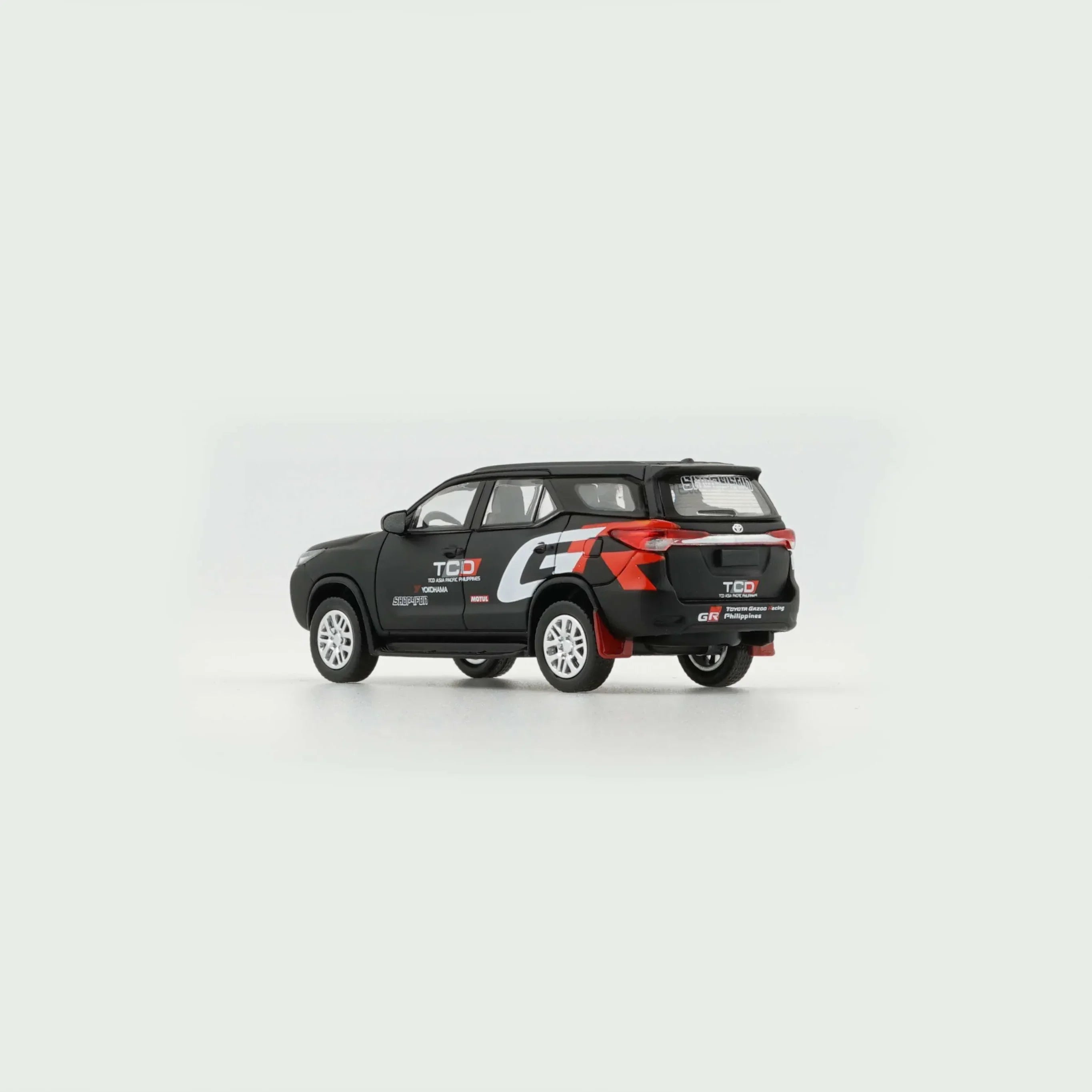 Premium scale diecast model car – Gazoo Racing Toyota Fortuner 2018, 1:64 Scale (Matte Black) - Limited to 1200 Pcs Collectible