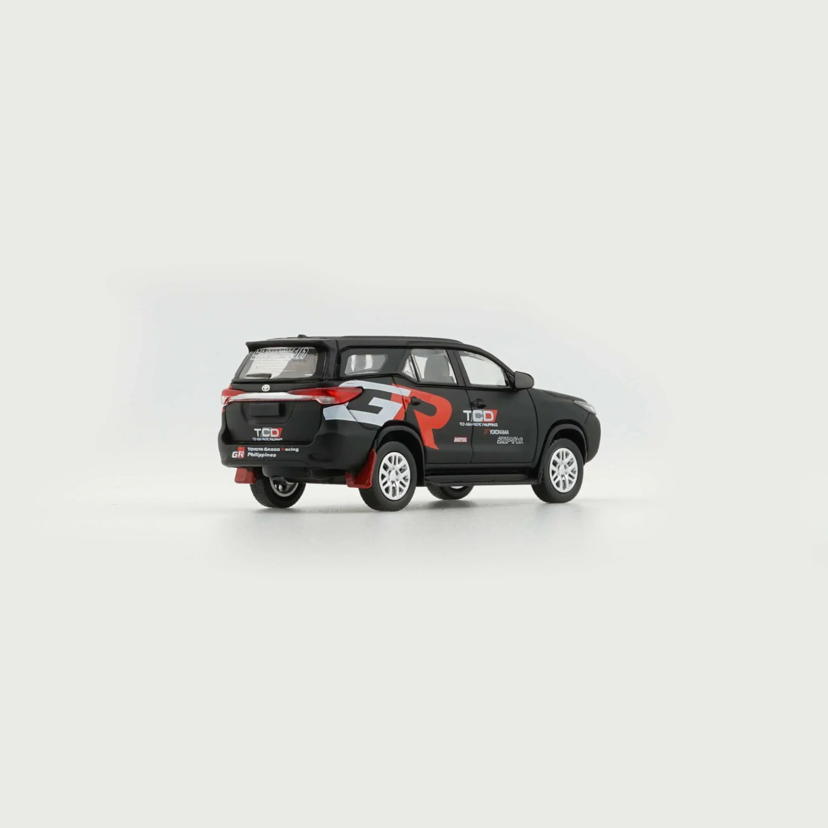Premium scale diecast model car – Gazoo Racing Toyota Fortuner 2018, 1:64 Scale (Matte Black) - Limited to 1200 Pcs Collectible