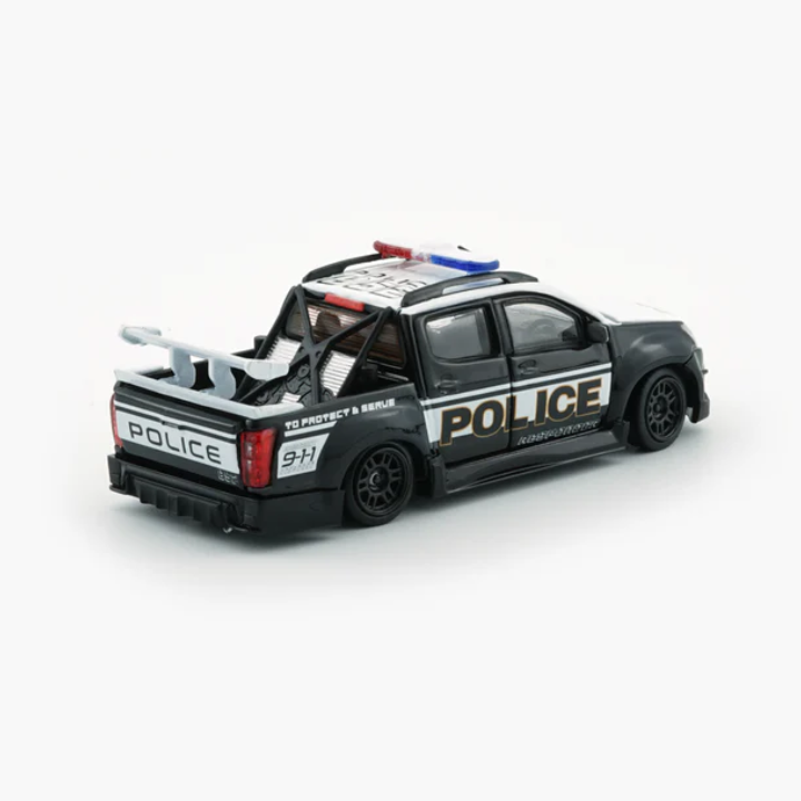Premium scale diecast model car – *PRE-ORDER* Isuzu D-Max 2018 - Low Rider Fake POLICE (Canada), 1:64 Scale Collectible