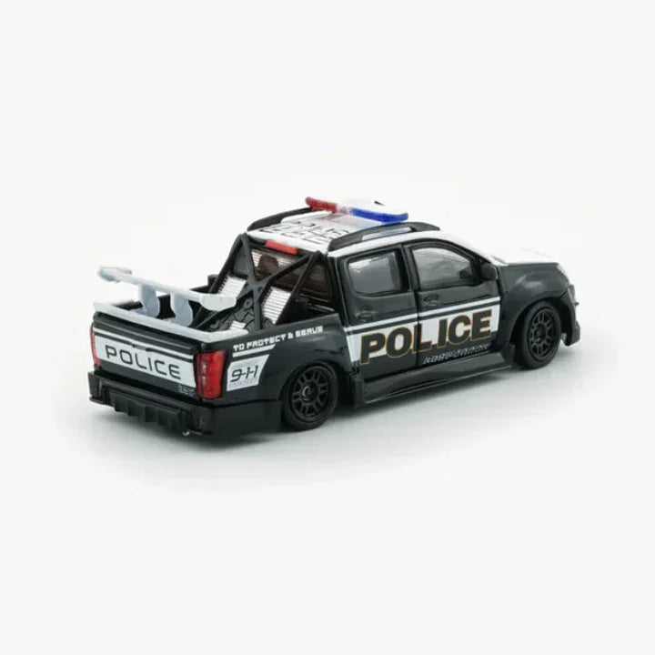 Premium scale diecast model car – *PRE-ORDER* Isuzu D-Max 2018 - Low Rider Fake POLICE (Canada), 1:64 Scale Collectible