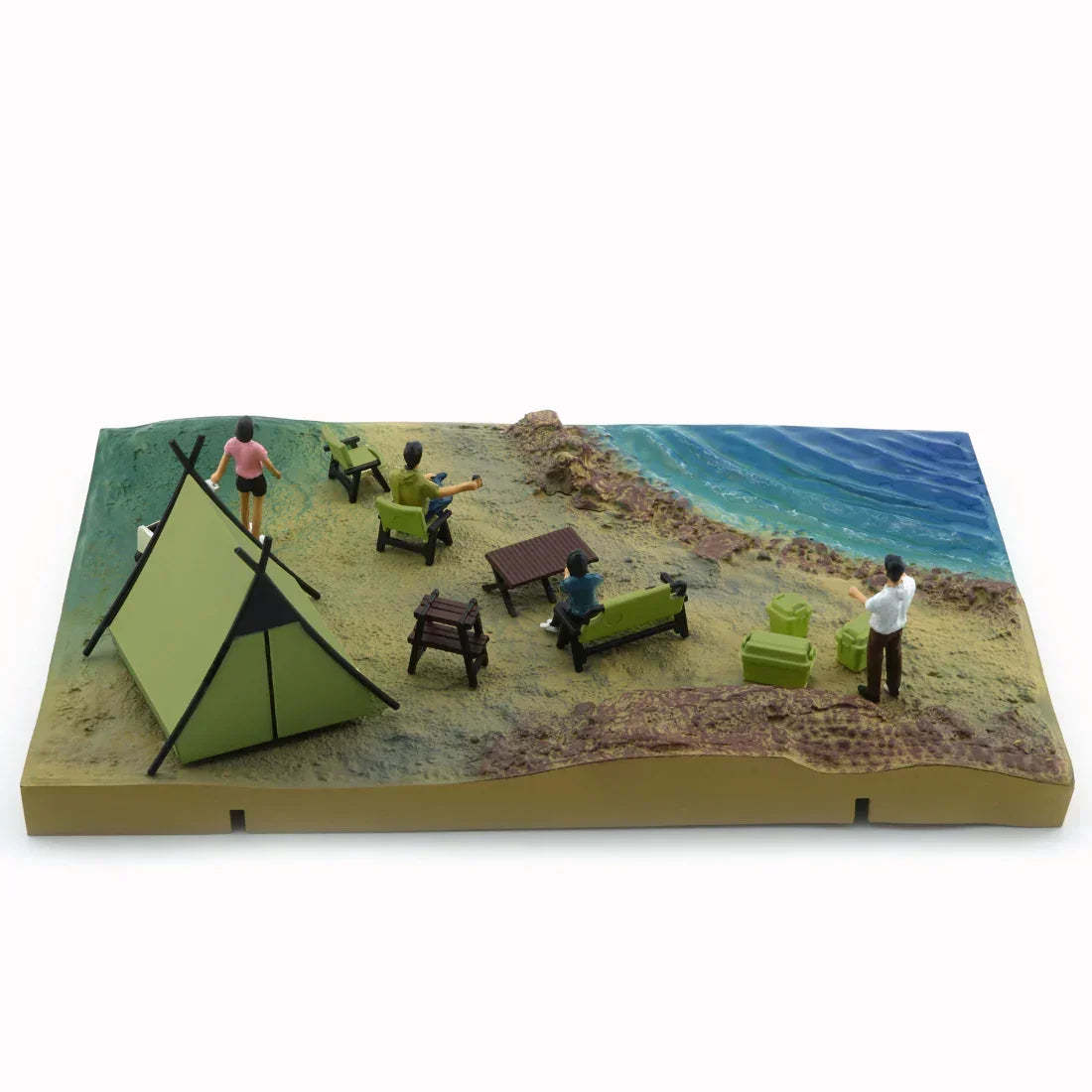 Premium scale diecast model car – Dioroma City_003 Camp Site Version Orange Tent, 1:64 Scale Collectible