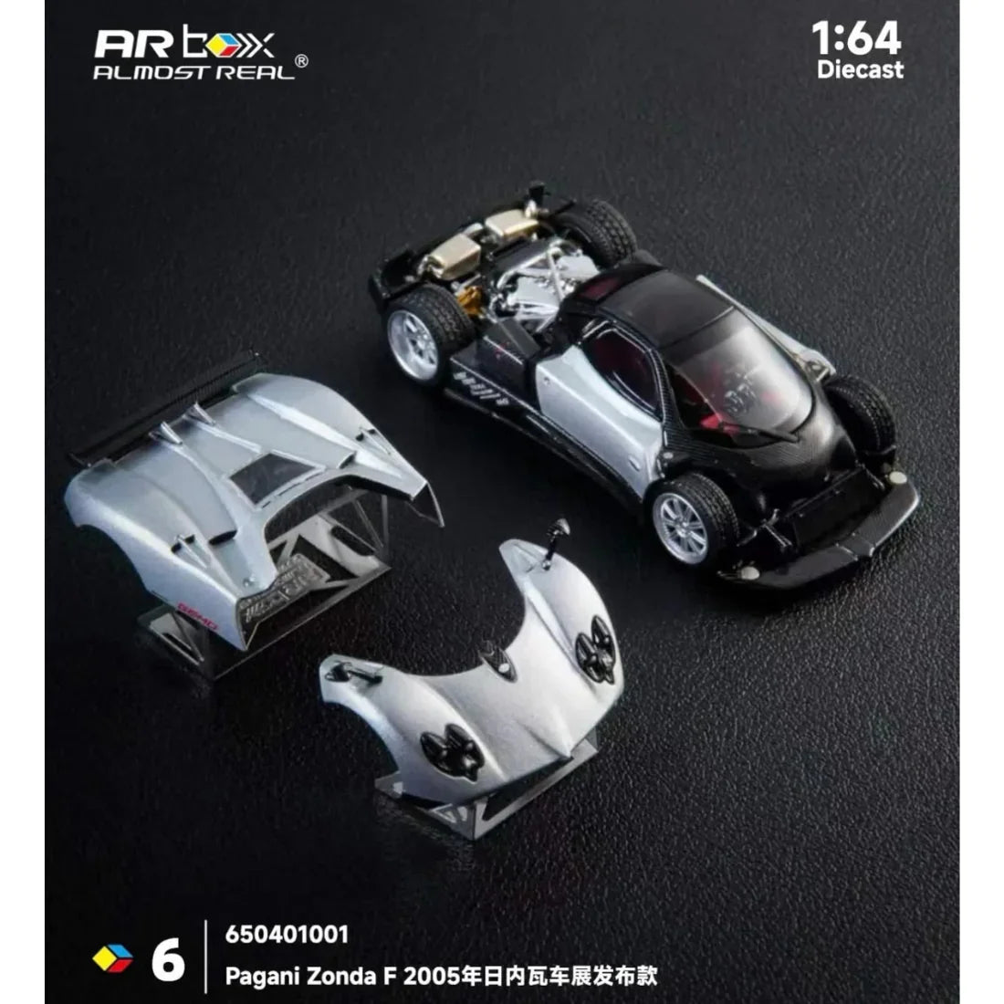 Pagani Zonda F Grigio Mercurio 2005 , 1:64 Scale