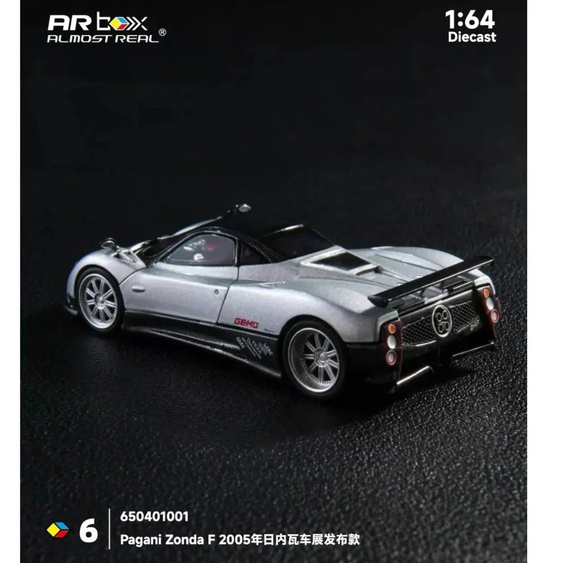 Premium scale diecast model car – Pagani Zonda F Grigio Mercurio 2005 , 1:64 Scale Collectible