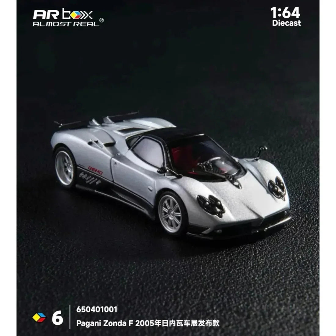 Premium scale diecast model car – Pagani Zonda F Grigio Mercurio 2005 , 1:64 Scale Collectible