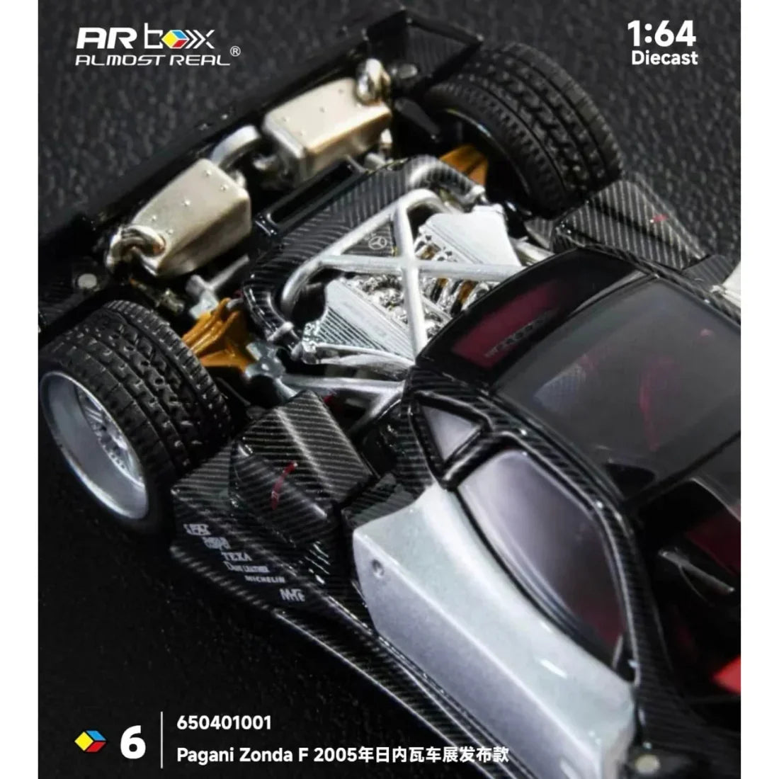 Premium scale diecast model car – Pagani Zonda F Grigio Mercurio 2005 , 1:64 Scale Collectible