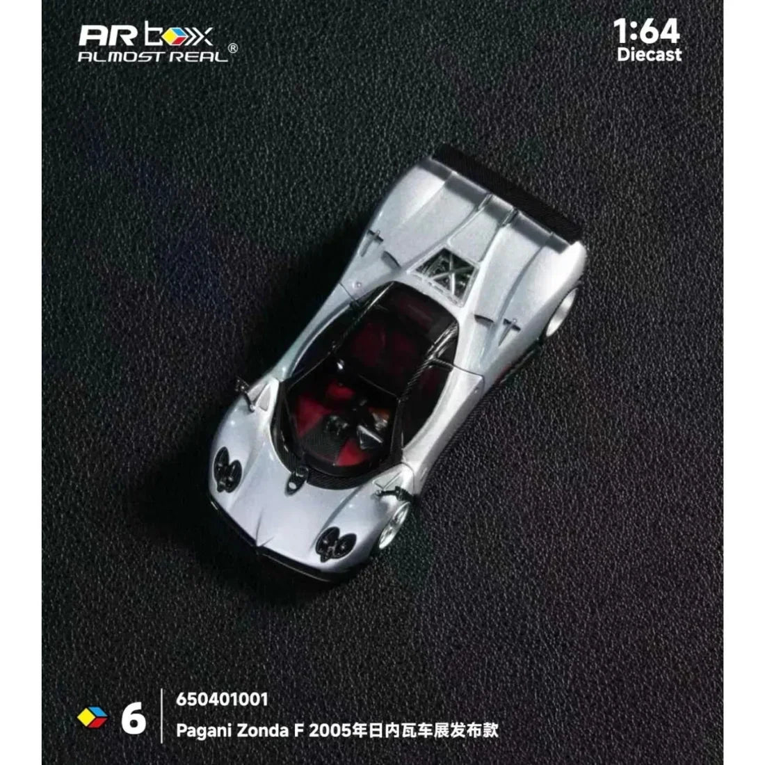 Premium scale diecast model car – Pagani Zonda F Grigio Mercurio 2005 , 1:64 Scale Collectible