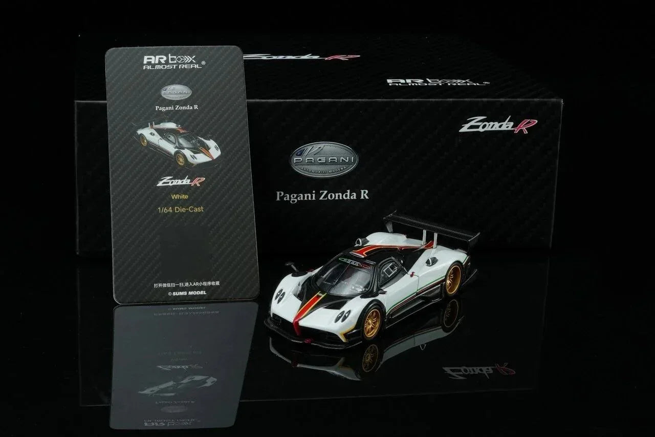 Premium scale diecast model car – *HEC 2026* Pagani Zonda R, 1:64 Scale (White) Collectible