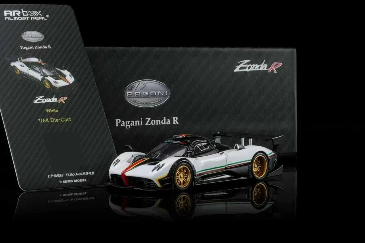 Premium scale diecast model car – *HEC 2026* Pagani Zonda R, 1:64 Scale (White) Collectible