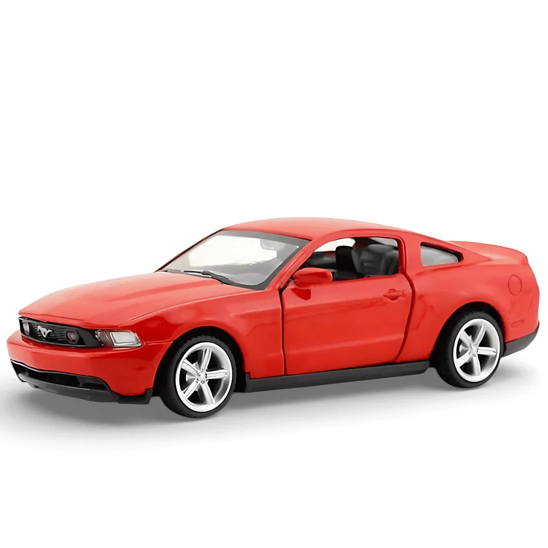 Premium scale diecast model car – Ford Mustang GT, 1:43 Scale (Red) Collectible