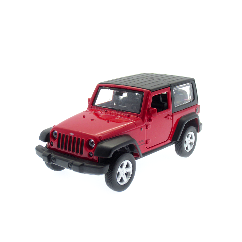 Premium scale diecast model car – Jeep Wrangler, 1:43 Scale (Red) Collectible