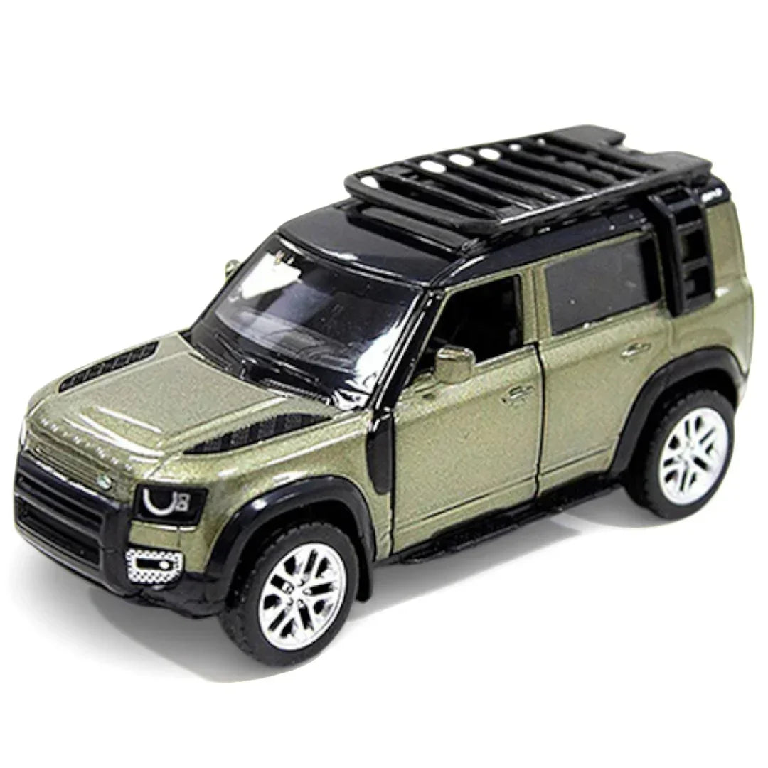 Premium scale diecast model car – Land Rover Defender 110 2020, 1:43 Scale (Green) Collectible