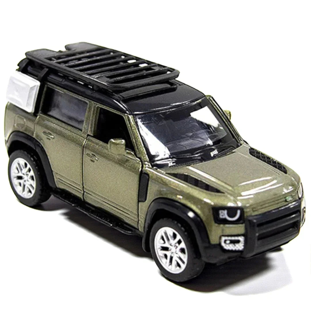 Premium scale diecast model car – Land Rover Defender 110 2020, 1:43 Scale (Green) Collectible