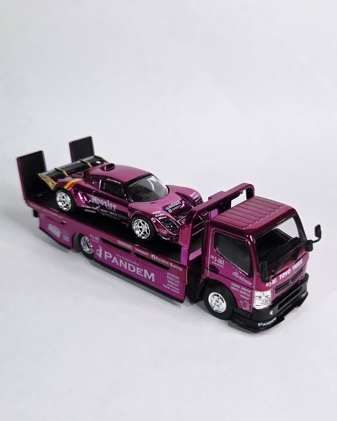 *HEC 2026* Pandem Lotus Elise Pandem Fuso-300 Rocket Bunny Racing, 1:64 Scale (Purple Chrome)