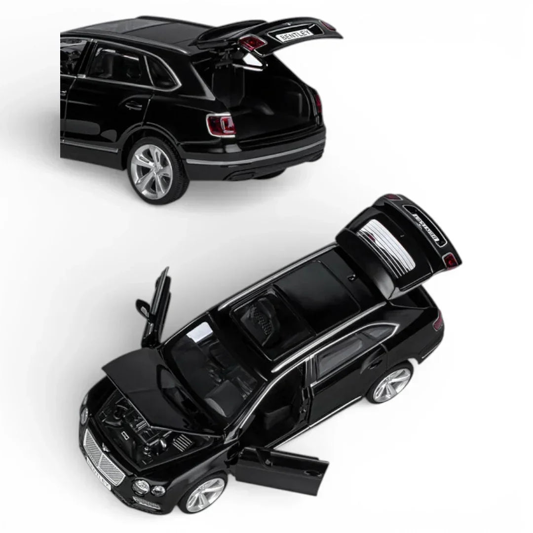 Premium scale diecast model car – Bentley Bentayga, 1:32 Scale (Black) Collectible