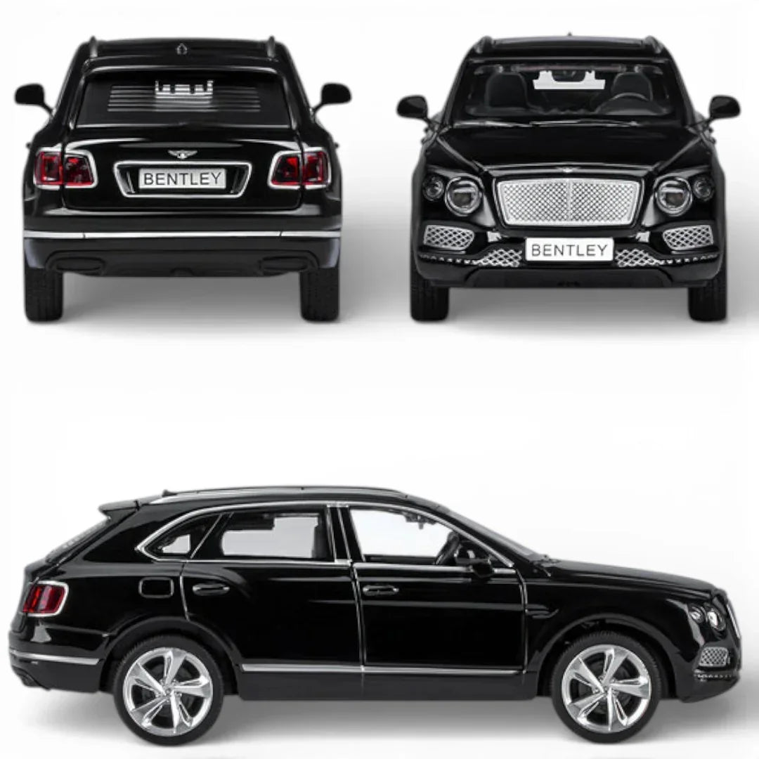 Premium scale diecast model car – Bentley Bentayga, 1:32 Scale (Black) Collectible