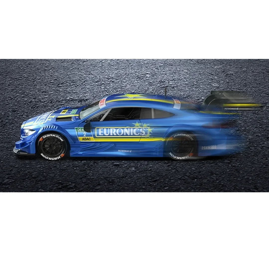 Premium scale diecast model car – Mercedes-AMG C 63 DTM, 1:32 Scale (Blue) Collectible