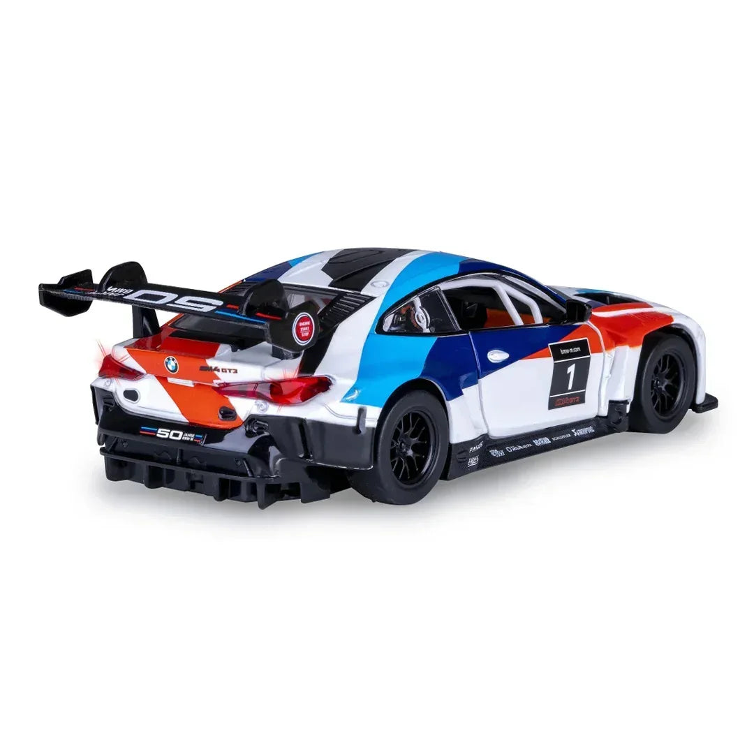Premium scale diecast model car – BMW M4 GT3, 1:32 Scale (White) Collectible
