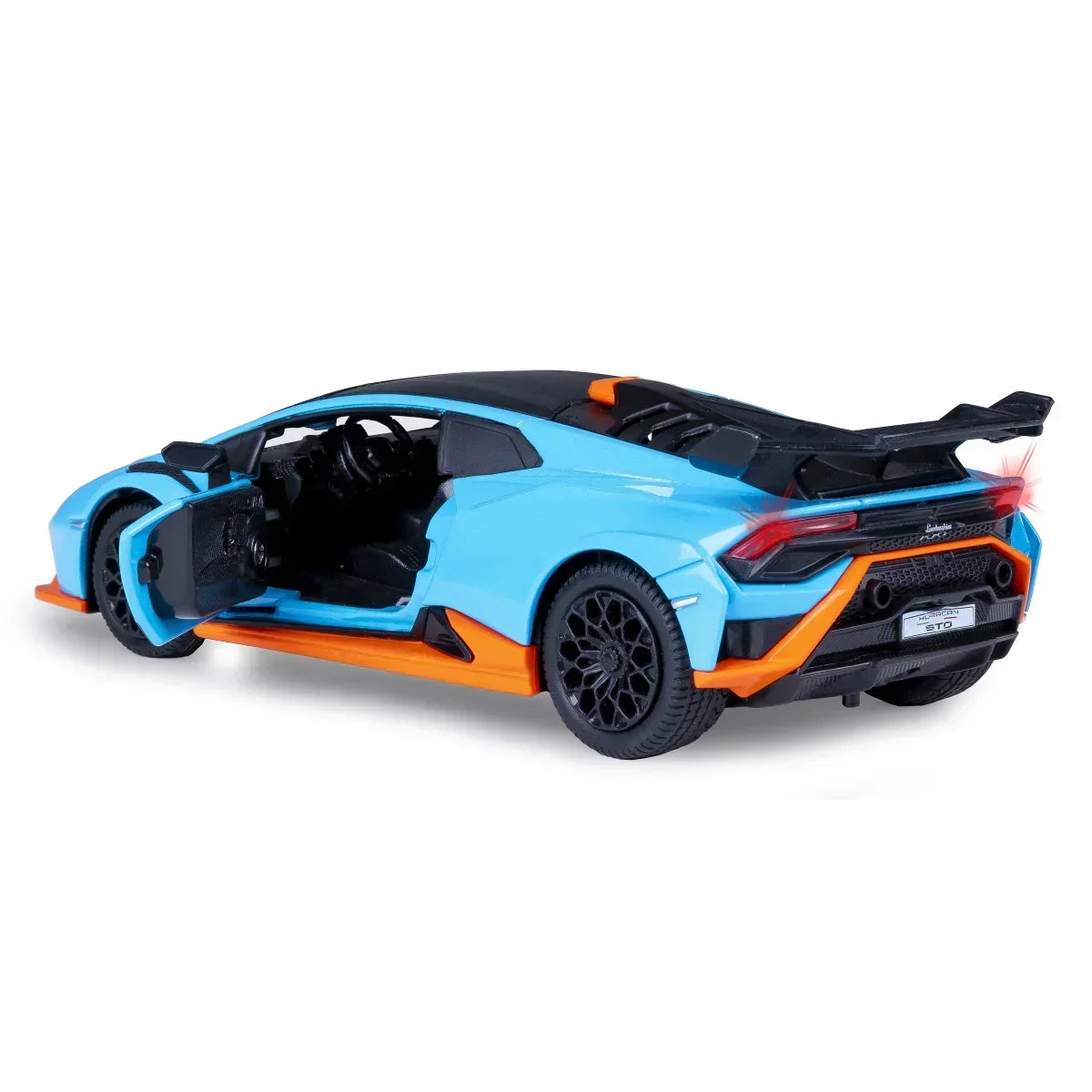 Premium scale diecast model car – Lamborghini Huracan STO, 1:43 Scale (Blue) Collectible