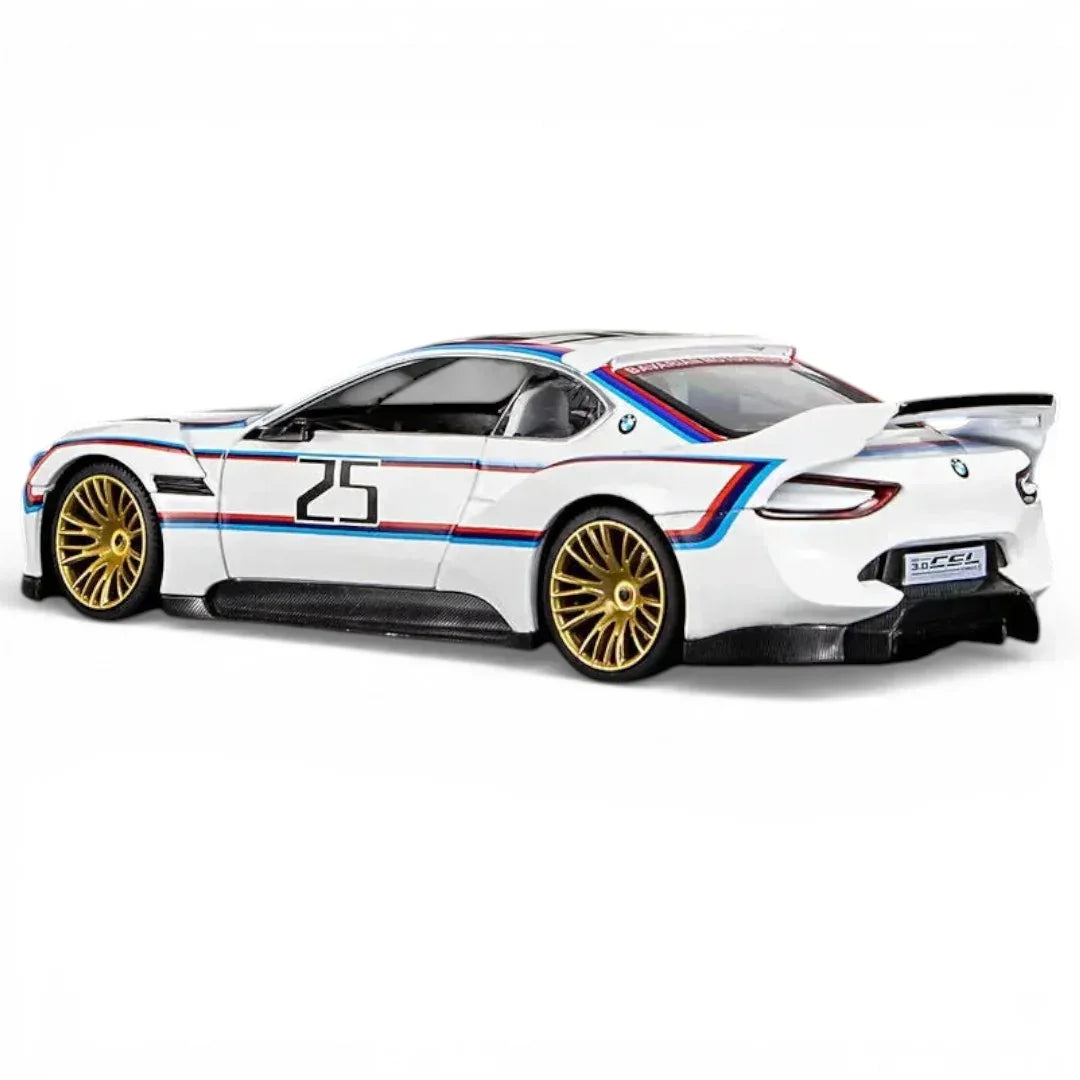 Premium scale diecast model car – BMW 3.0 CSL, 1:32 Scale (White) Collectible