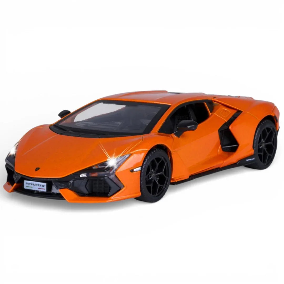 Premium scale diecast model car – Lamborghini Revuelto, 1:32 Scale (Orange) Collectible
