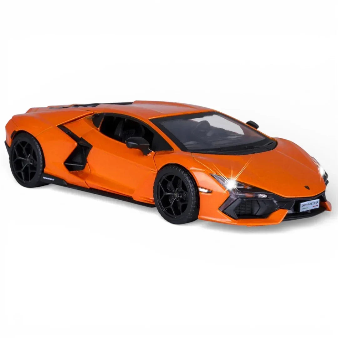Premium scale diecast model car – Lamborghini Revuelto, 1:32 Scale (Orange) Collectible