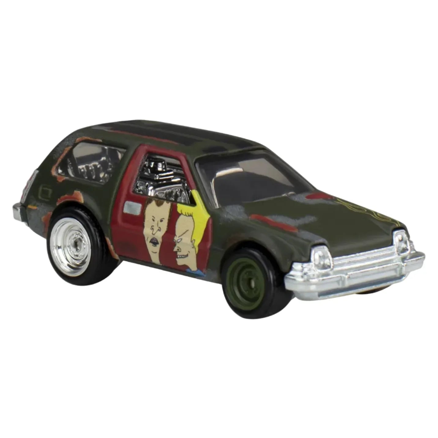 Premium scale diecast model car – Pop Culture '77 Packin Pacer, 1:64 Scale (Green) Collectible
