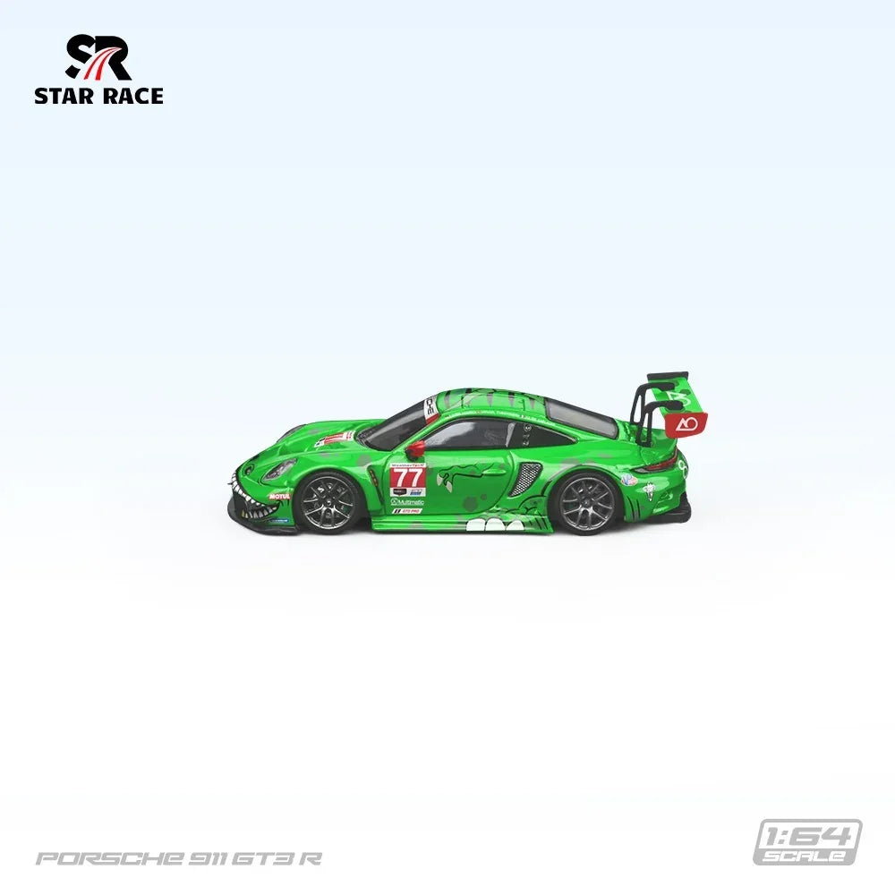 Premium scale diecast model car – Porsche Rexy 911 GT3 R, Black Dragon #77 AO Racing Collectible
