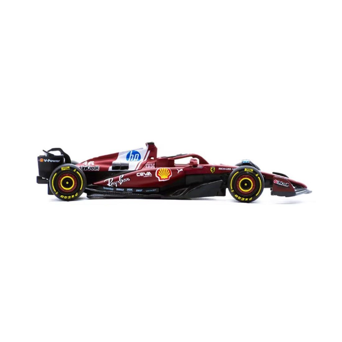 F1 Ferrari SF-25 Formula 1 Car (Charles Leclerc) #16, 1:64 Scale